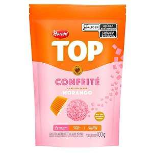 GRANULADO TOP CONFEITÉ MORANGO 400GR HARALD