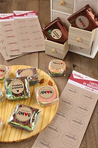 CARTELAS ADESIVAS KRAFT PCT/30UN CROMUS