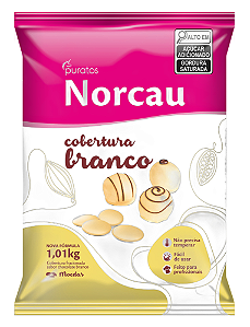 COBERTURA MOEDAS PREMIUM BRANCA 1,01KG NORCAU