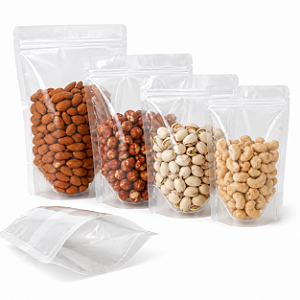 EMBALAGEM STAND UP POUCH TRANSPARENTE PCT/10UN VABENE