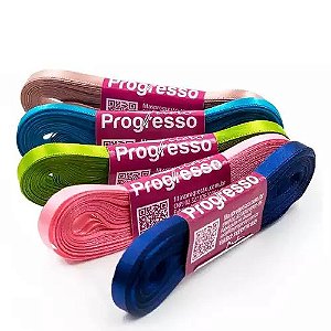 FITA DE CETIM Nº 01 7MM PROGRESSO 10MT