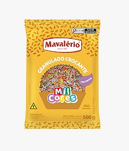 GRANULADO CROCANTE COLORIDO 500GR MAVALÉRIO