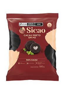 CACAU EM PO PRETO 100% 500GR SICAO