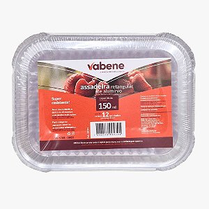 MARMITINHA/ASSADEIRA C/TAMPA PET 150ML PCT/12UN VABENE