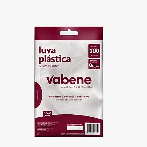 LUVA PLÁSTICA PCT/100UN VABENE