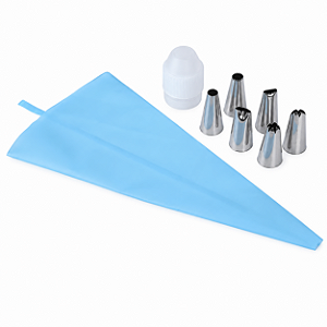 KIT CONFEITARIA 6 BICOS + ADAPTADOR SILVER CHEF