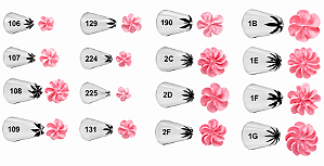 BICOS DE CONFEITAR FLOR WILTON