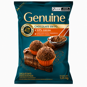 CHOCOLATE EM PÓ 33% CACAU 1,05KG GENUINE
