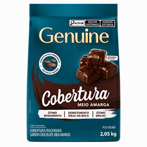 COBERTURA MEIO AMARGA GOTAS 2,05KG GENUINE