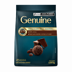 CHOCOLATE MEIO AMARGO GOTAS 2,05KG GENUINE