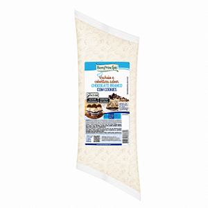 RECHEIO CHOCOLATE BRANCO C/COOKIES 1,01KG BOM PRINCÍPIO