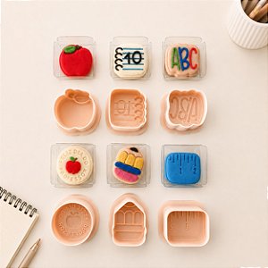 KIT 6 MOLDES EJETOR PARA BRIGADEIRO DIA DOS PROFESSORES MAX 3D