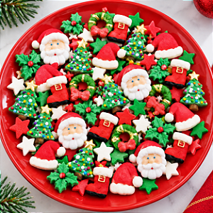 CONFEITOS DE AÇÚCAR FIGURAS NATAL JADY CONFEITOS
