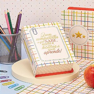CAIXA LIVRO P/6 DOCES DIA DOS PROFESSORES PCT/5UN JANGO