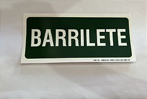 PLACA INDICATIVA DE BARRILETE