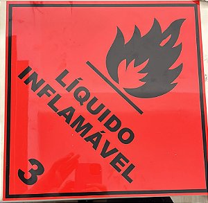 PLACA INDICATIVA DE LIQUIDO INFLAMÁVEL