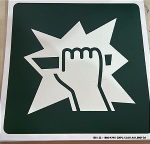 PLACA INDICATIVA DE ACESSO A CHAVE