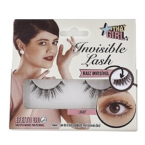 Cílios Postiços INVISIBLE LASH 3D - Light