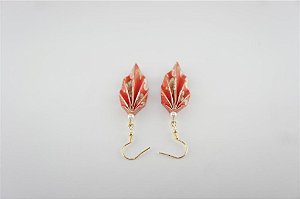 Brinco de origami (folha)