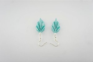 Brinco de origami (folha)