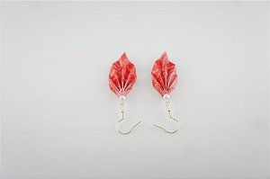 Brinco de origami (folha)