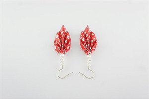 Brinco de origami (folha)