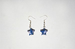 Brinco de origami (estrela)