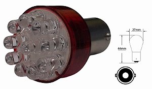 Lâmpada Led 12V 1141 - Vermelha - 01 Polo Pino Encontrado