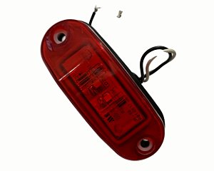 Lanterna Lateral Delimitadora Led Bivolt (Blindada com fio) - Vermelho