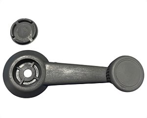 Manivela Regulagem Vidro Manual Porta Plástico Cinza Vw Gol Kombi Voyage Saveiro Parati