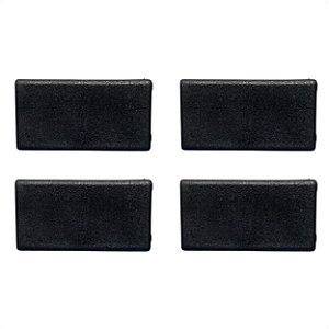 04 Tampa Cega Tapa Furo Botão Falso Painel Preto Para Caminhão Ford Cargo / Sapão