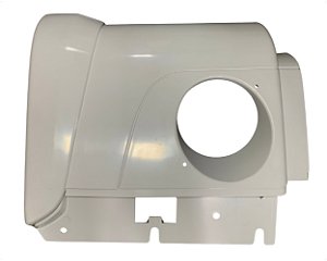 Ponteira Parachoque Dianteiro LD Passageiro Plástico Branco Para VW Constellation 2010 em diante