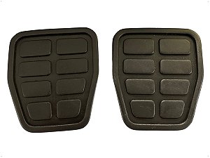 02 Sapata Capa Borracha Pedal Freio Embreagem Para Vw Gol Voyage Santana Passat