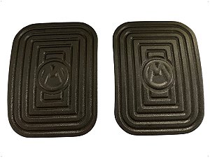 2 Sapata Capa Borracha Pedal Freio Embreagem Para Brasilia Fusca Kombi Variant