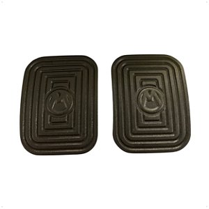 2 Sapata Capa Borracha Pedal Freio Embreagem Para Brasilia Fusca Kombi Variant