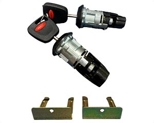 Jogo Cilindro Com Chave Trava Interna Capô para Caminhão Ford Cargo Panda G2 / Ford Fiesta