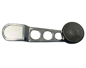Manivela Esportiva Regulagem Vidro Porta Antimônio Prateado Para Vw Fusca de 1959 até 1986