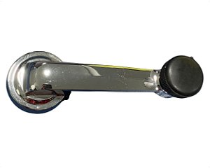 Manivela Regulagem Vidro Manual Porta Antimônio Para Ford F100 Prateado