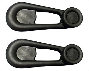 02 Manivela Regulagem Manual Vidro Porta Plástico Preto Para Scania 4 P114 R114 T114 124 12