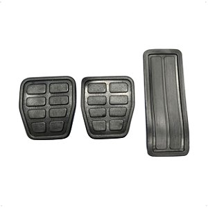 3 Sapata Pedal Borracha Freio Embreagem Acelerador Para Gol Voyage Parati Saveiro Passat de 84 a 01