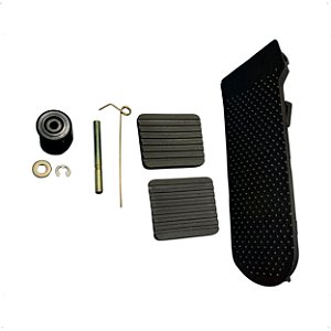 Kit Sapata Pedal Borracha Freio Embreagem Acelerador Para Fusca Brasilia Variant TL 75