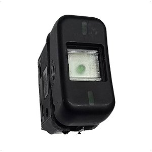 Botão Interruptor Vidro Elétrico Simples 24V para Ônibus e Caminhão Marcopolo / MB / Volare