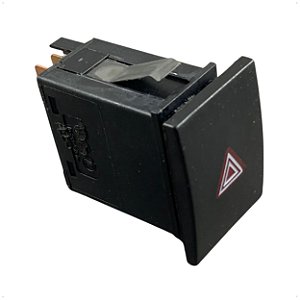 Botão Luz Emergência Pisca Alerta 12V Caminhão VW Worker 5140e 8150e Delivery MWM 8150e 9150e Delivery Plus - 377953235