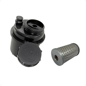 Reservatório de óleo hidráulico da direção c/ filtro - Caminhão Ford GM MB Scania VW Volvo - 5240941F - 2P0422849 - 2TA145171