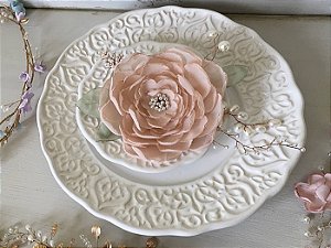 Camélia para cabelo de noiva  Avonlea Ruby Grande