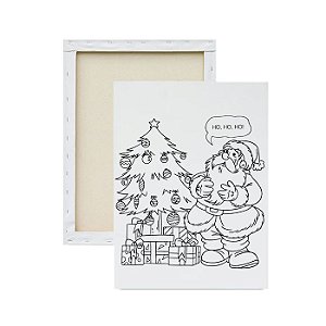 Tela para pintura infantil - Papai Noel - Warte - Telas para Pintura W'Arte Tela para pintura infantil - Papai Noel - Warte - Telas para Pintura W'Arte