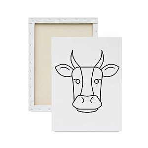 Tela para pintura infantil - Vaca