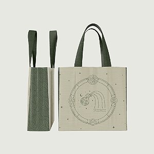 Tote Bag Bolsa Em Tecido Coleção Zodiac - Áquario