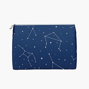 Nécessaire Trapézio em Tecido Sublimado Coleção Zodiac - Água