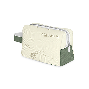 Nécessaire Box em Tecido Sublimado Coleção Zodiac - Áquario